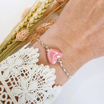 GAMMELROSA HJERTE Charm Armbånd