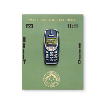 NO SPACE FOR NEW MESSAGES Retro Mobil Pin
