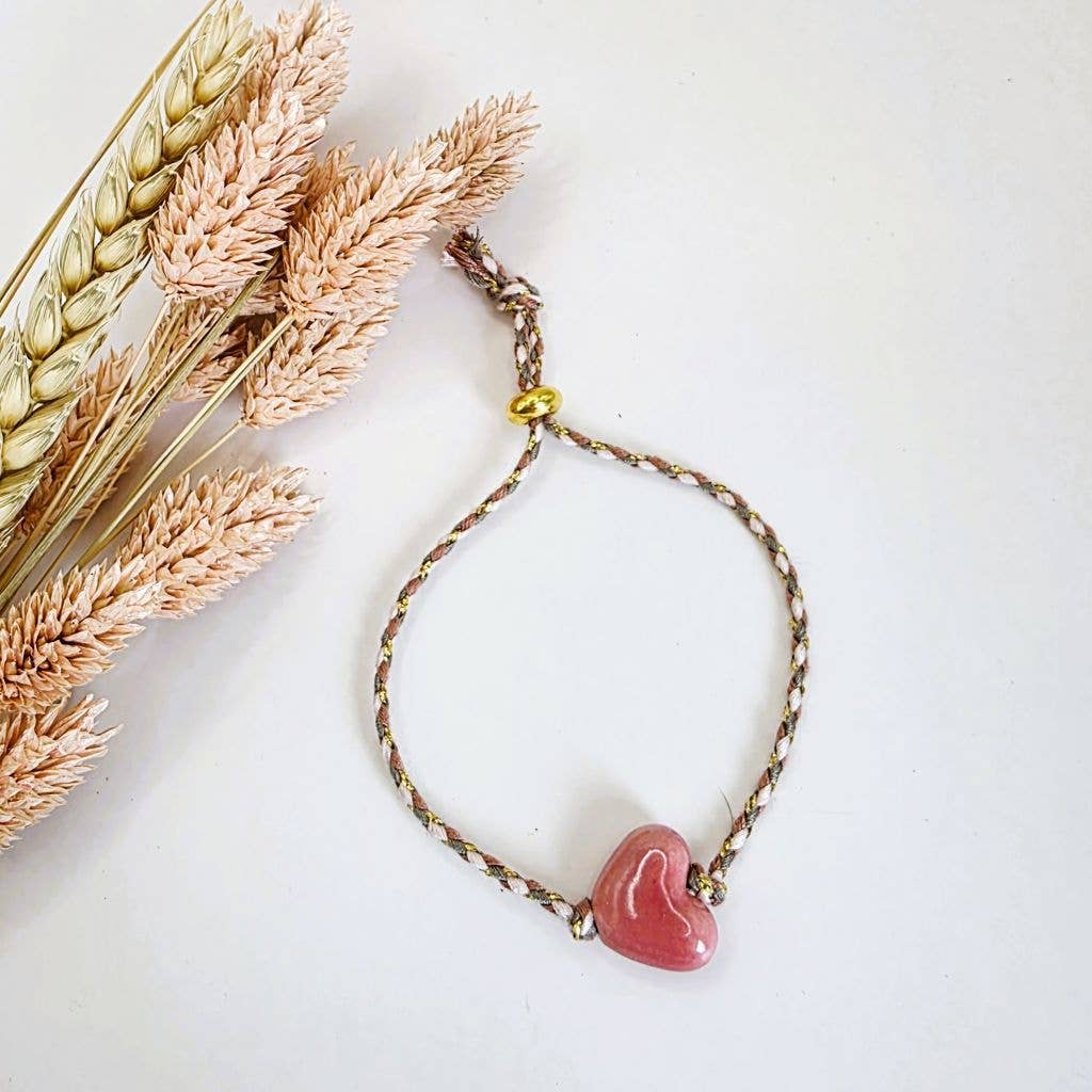 GAMMELROSA HJERTE Charm Armbånd