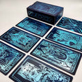 blå mystical tarotkort