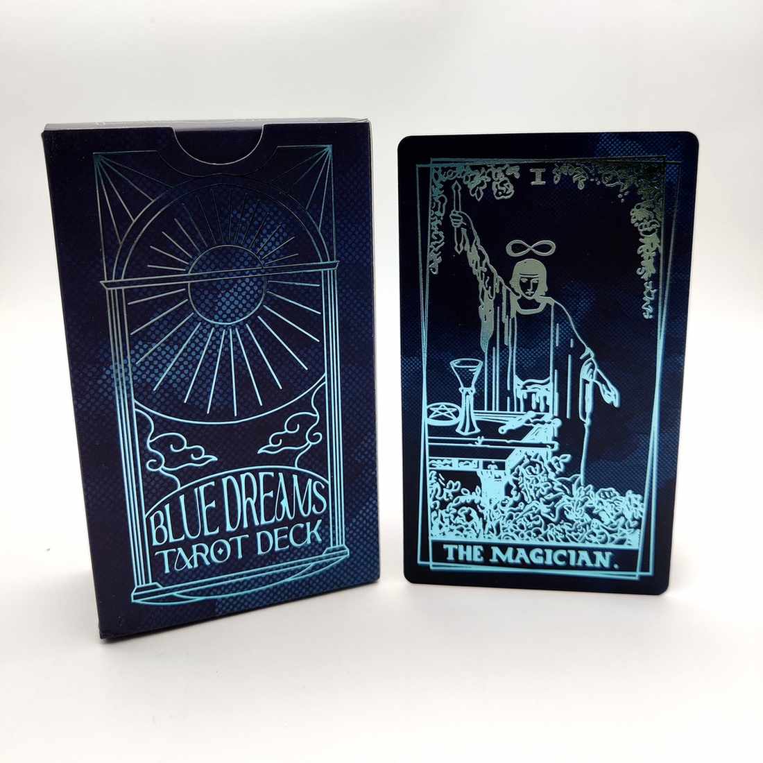 blå tarotkort rider waithe