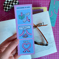 bogmærke cute worms