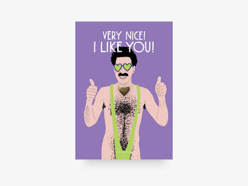 borat hjerte pin sjov