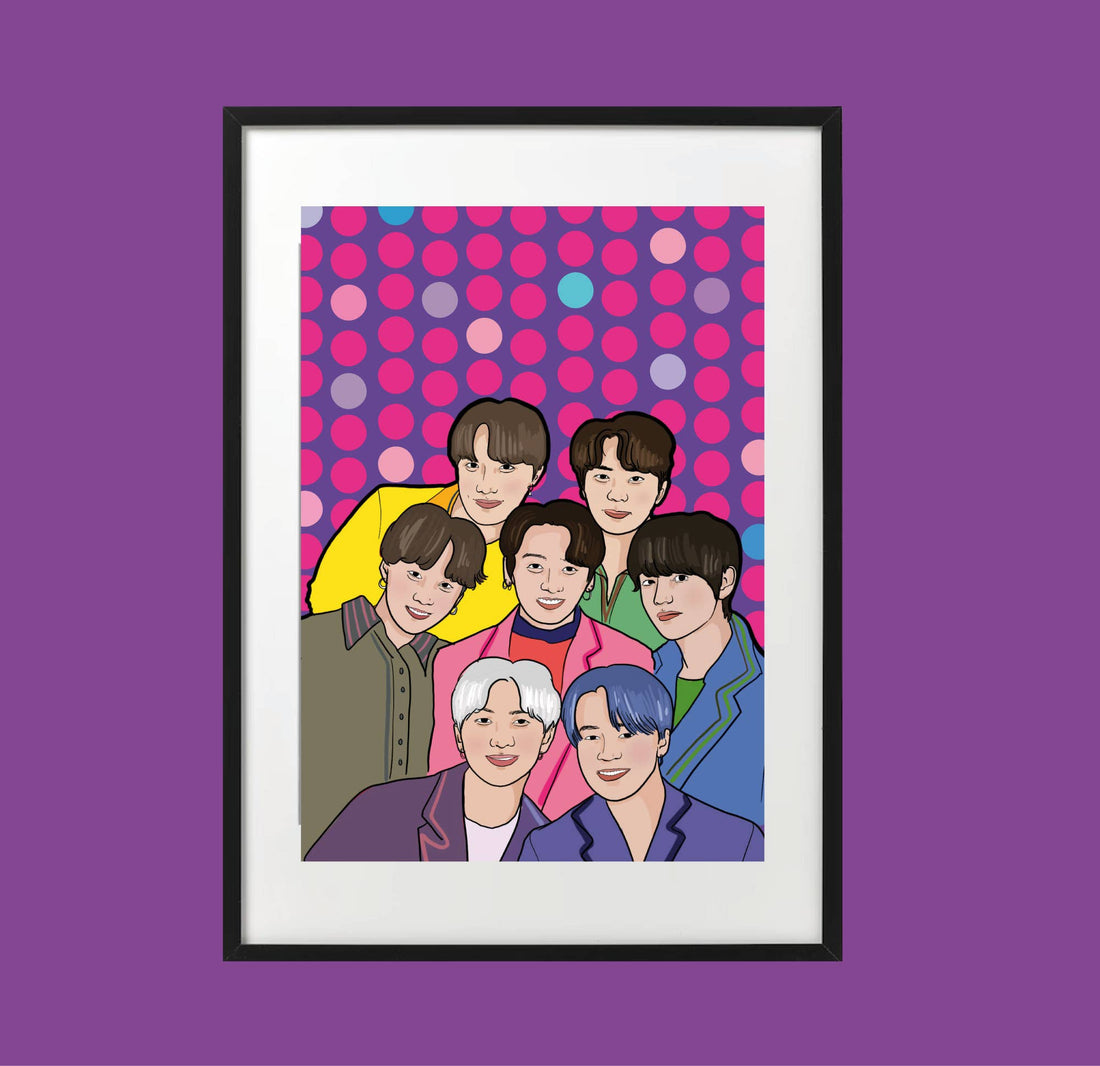bts plakat a4 k-pop art