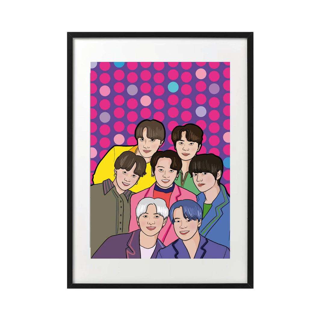 bts plakat a4 k-pop art