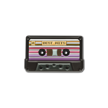 BEST HITS Kassettebånd Pin