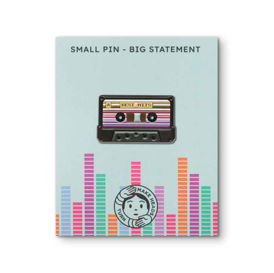 BEST HITS Kassettebånd Pin