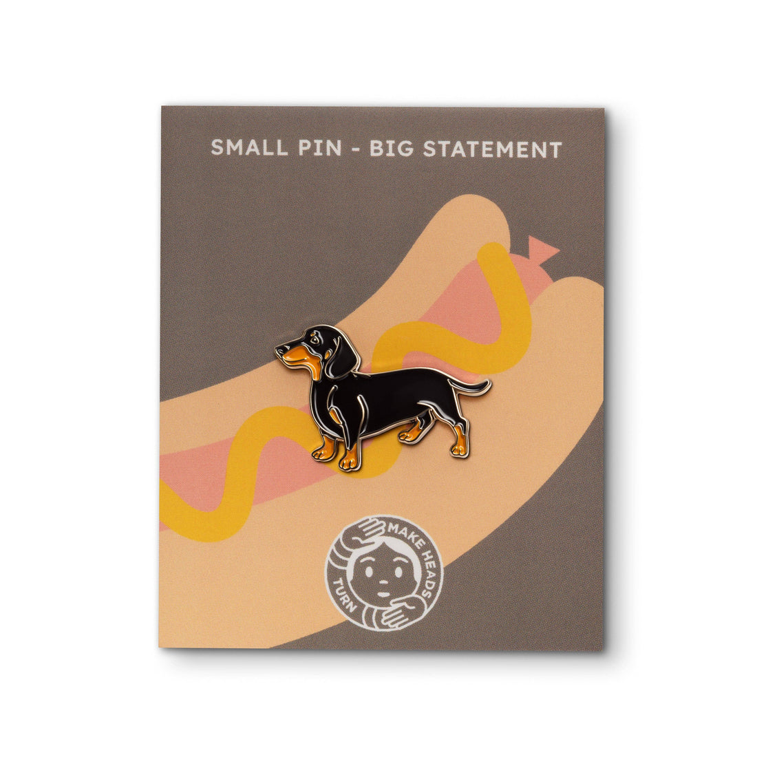 SORT GRAVHUND Pin