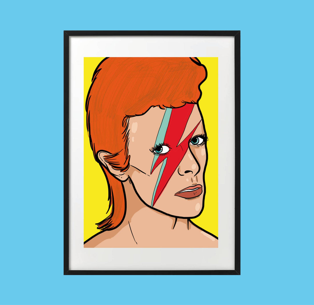 david bowie starman plakat a4