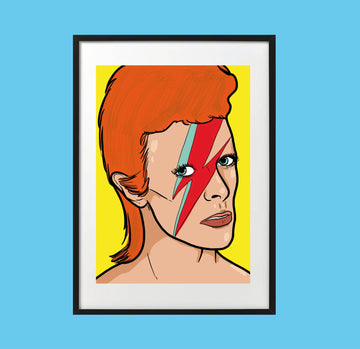 david bowie starman plakat a4