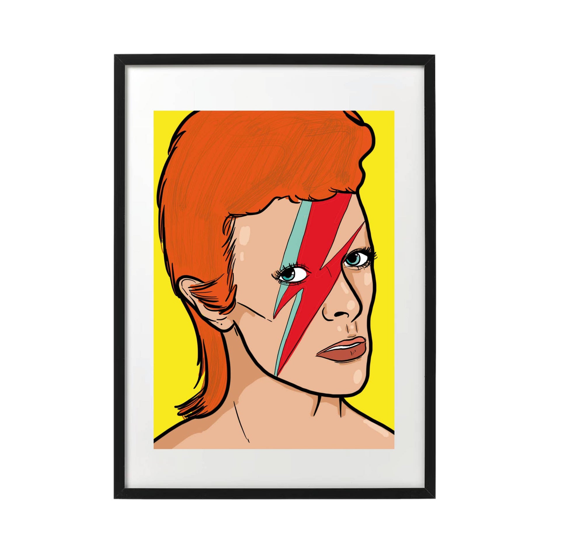 david bowie starman vægkunst
