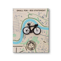 emaljepin cykel sort
