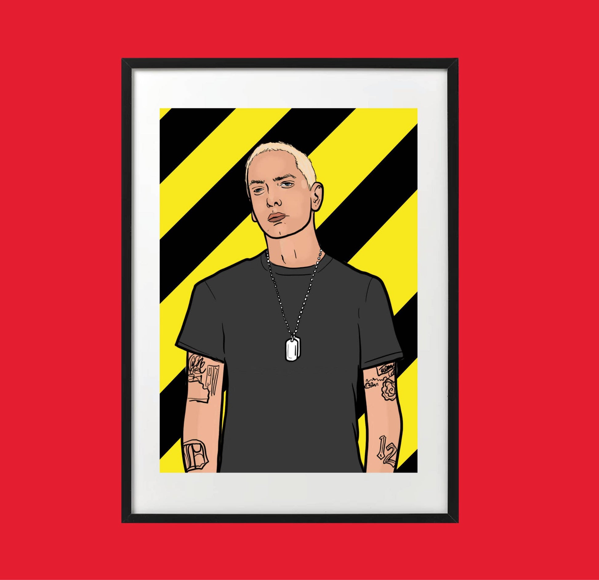 eminem pop art plakat a4