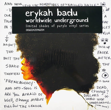 Erykah Badu - Worldwide Underground LP (Limited Purple Vinyl Edition) (2022)