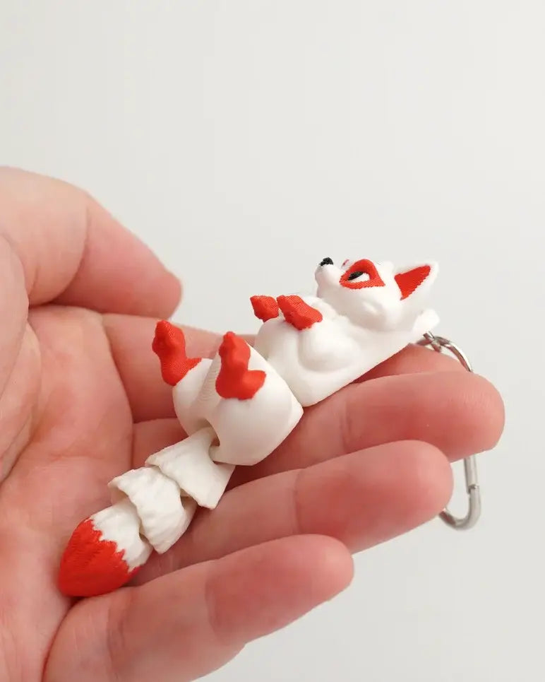 KITSUNE RÆV Antistress Nøglering