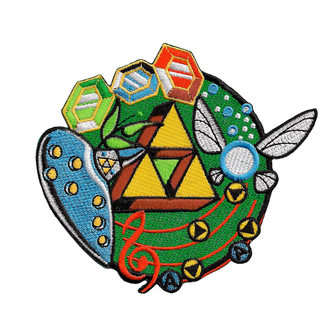 ZELDA OCARINA Strygemærke, stylinginspiration med broderede mærker fra La Barbuda