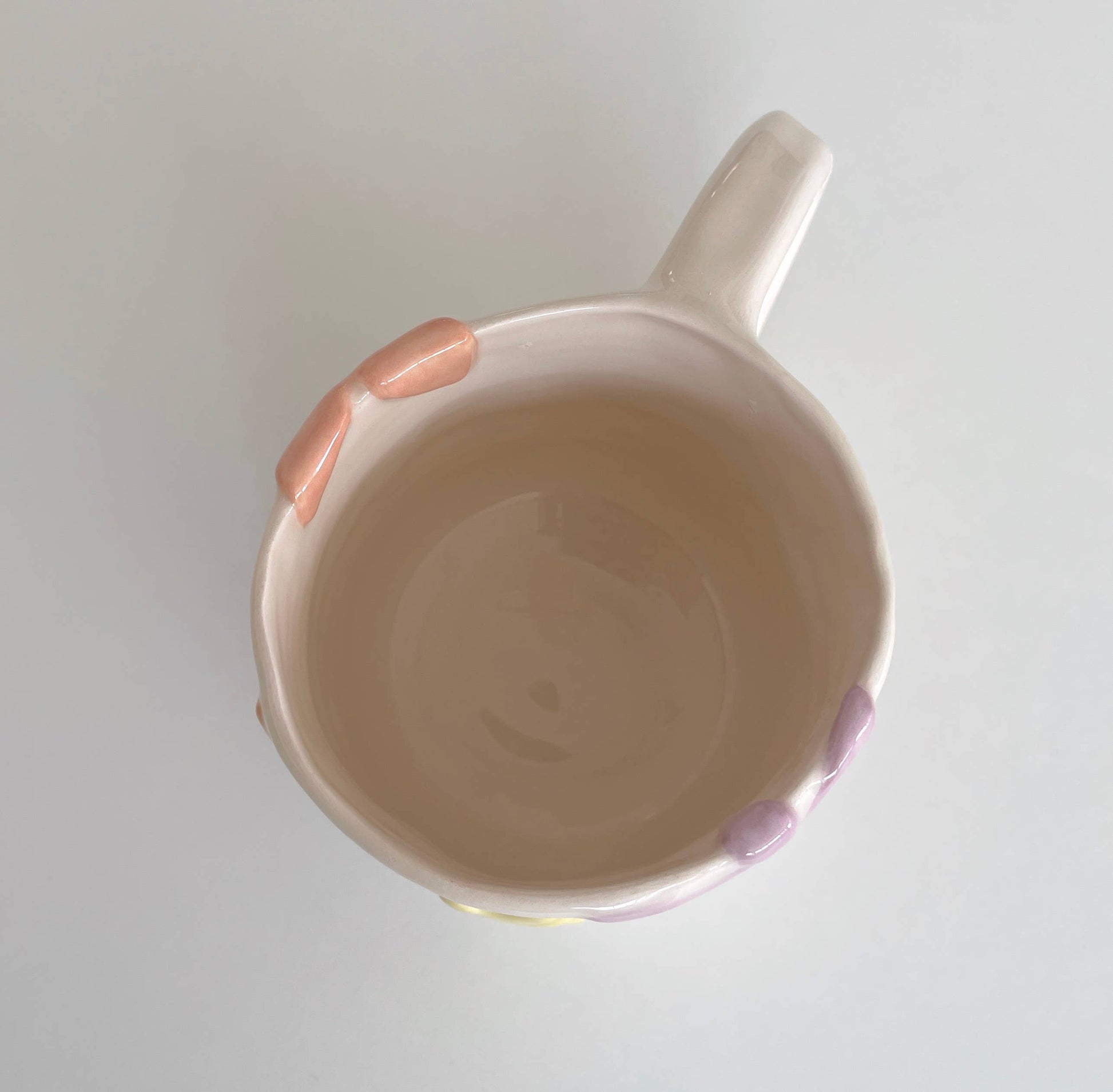 håndmalet havinspireret keramikkop til kaffe eller te