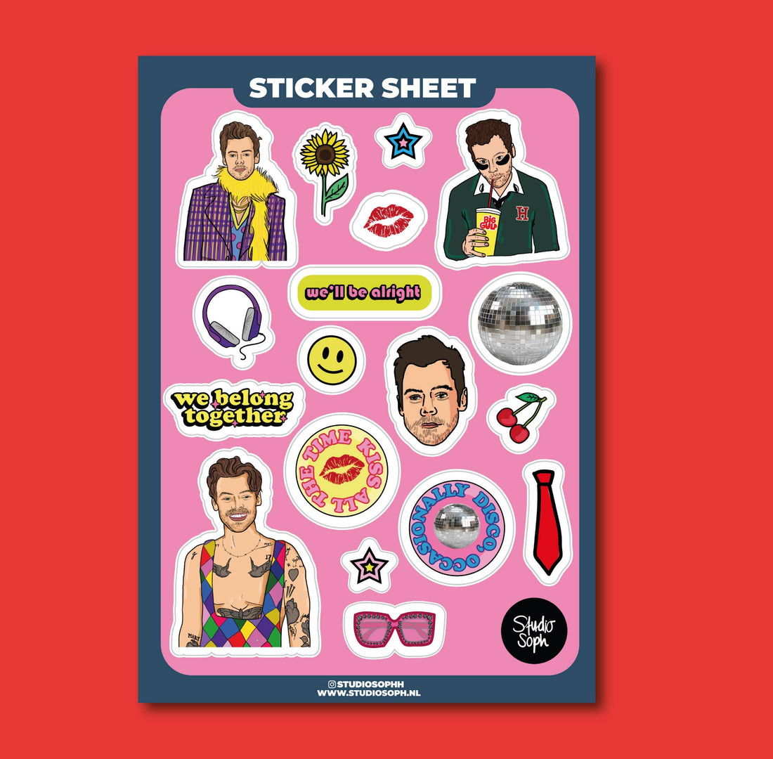 harry styles stickers kiss all the time