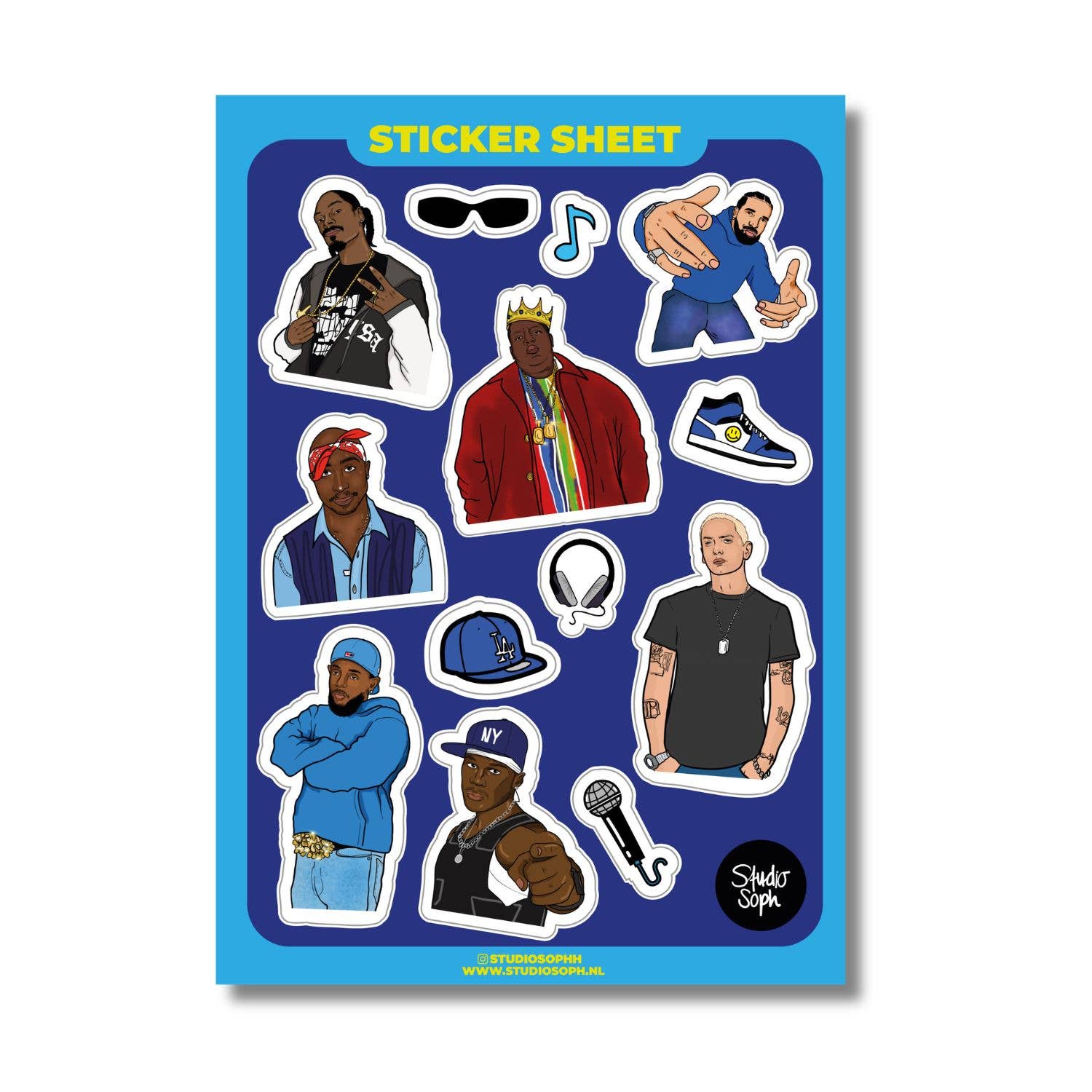 hip hop rappers klistermærker til ipad og tablet