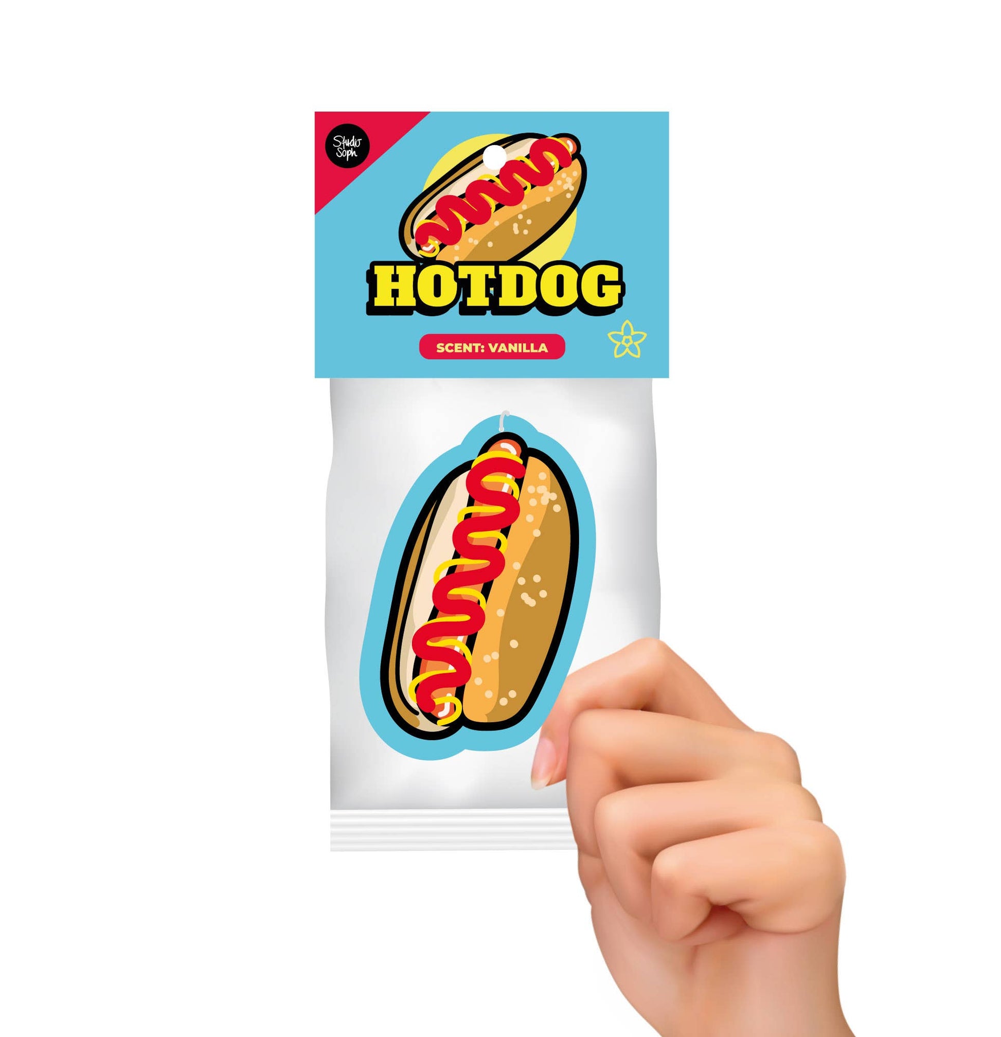 hotdog duftfrisker i teenageværelse