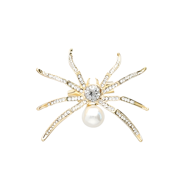 HVID EDDERKOP Broche