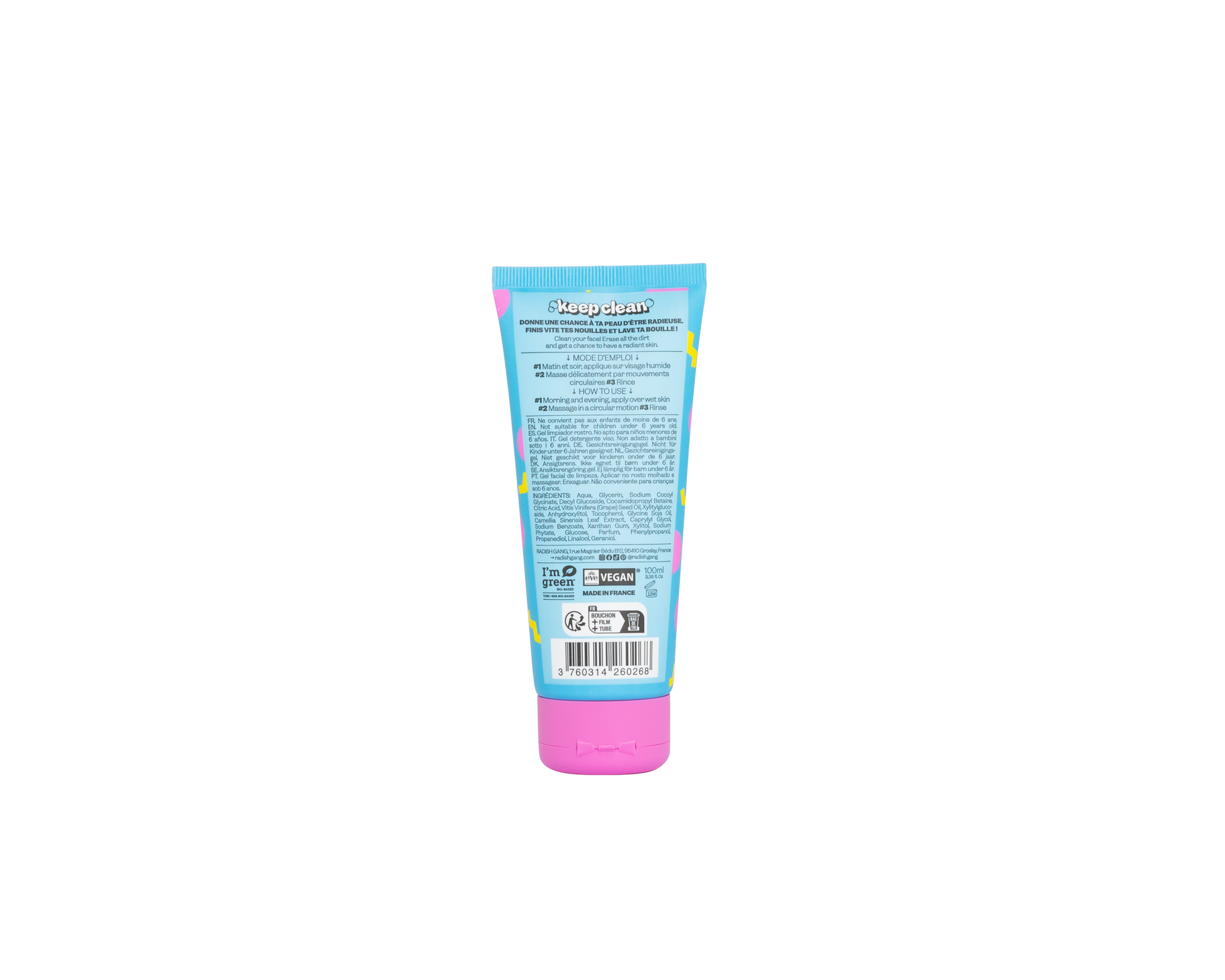 keep clean ansigtsrens veganske ingredienser