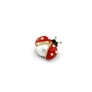 mariehøne broche