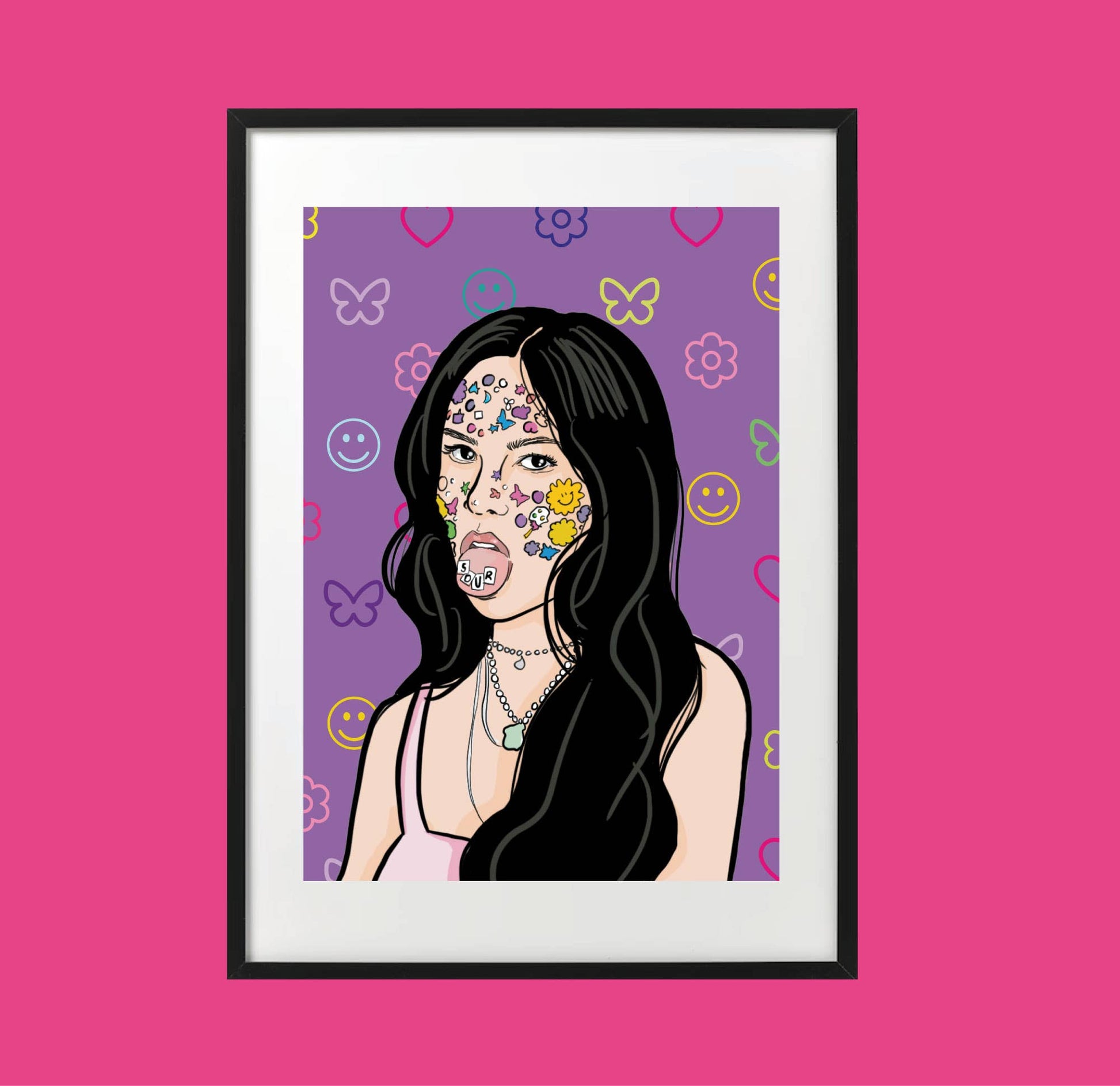 olivia rodrigo sour plakat a4