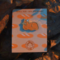 orange kat Pin