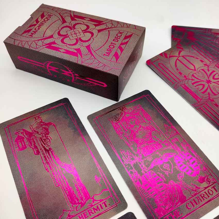 pink luksus tarotkort Rider-Waite sæt