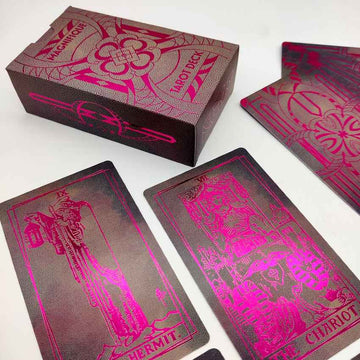 pink luksus tarotkort Rider-Waite sæt