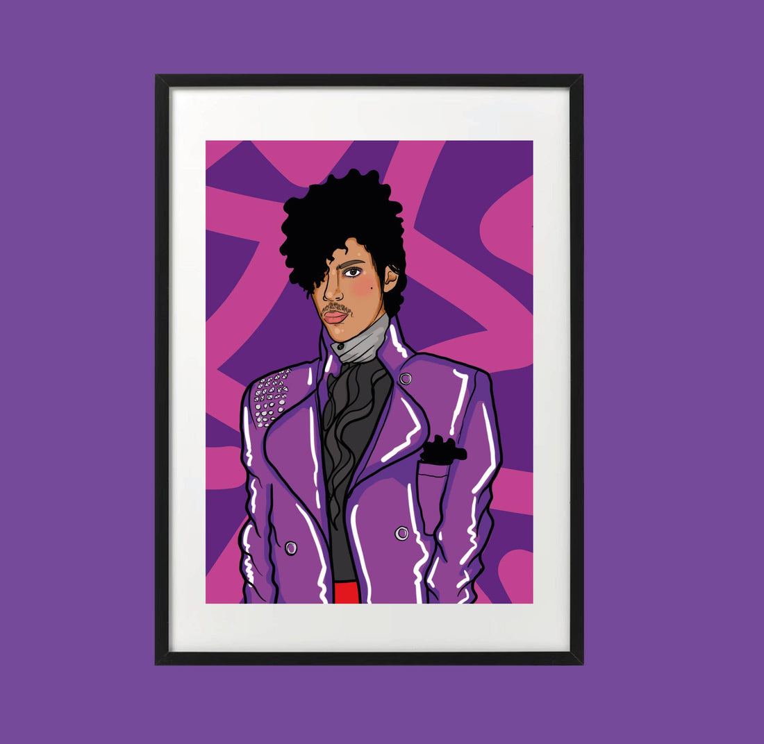 prince purple plakat a4