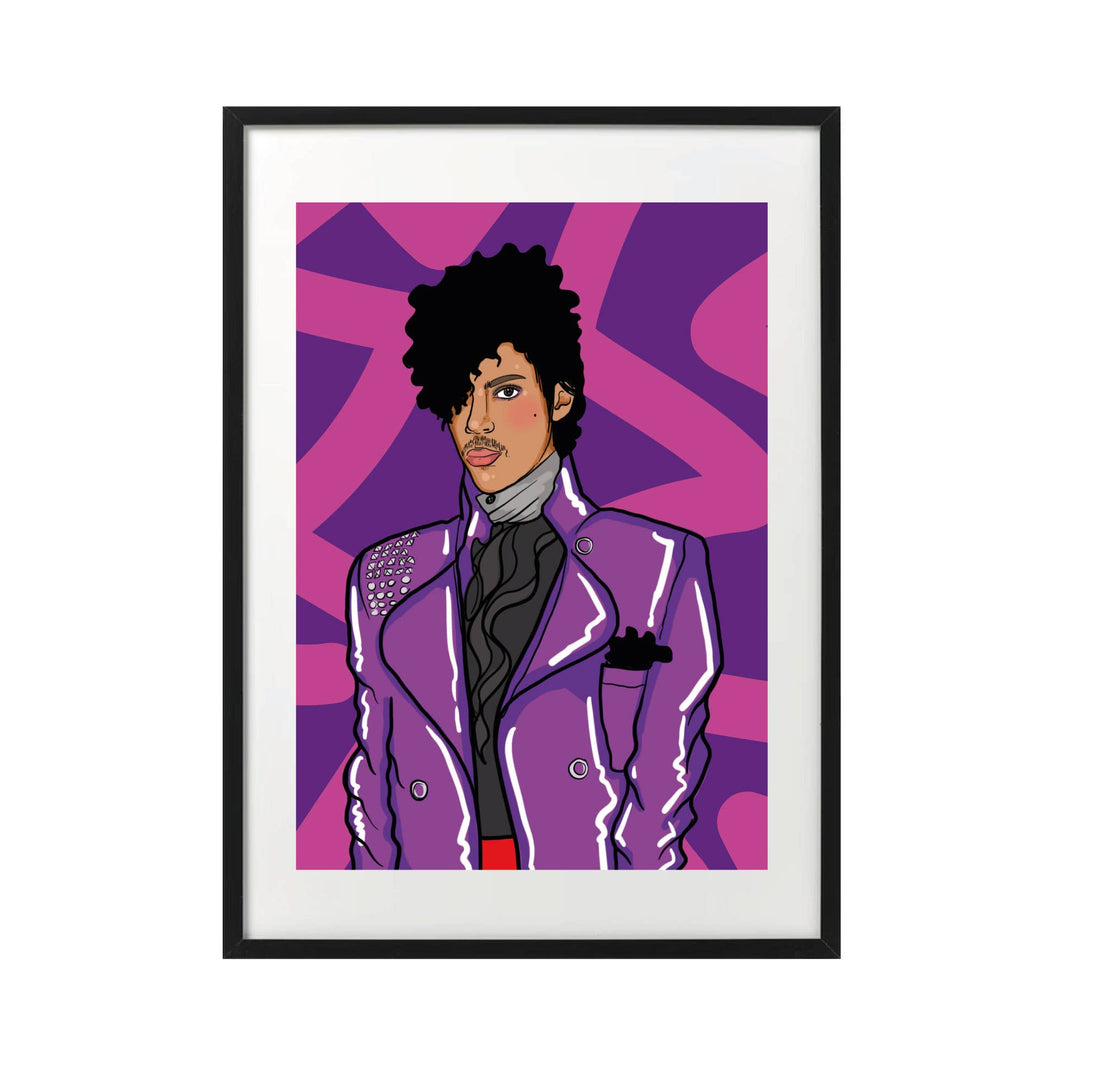 prince purple plakat a4