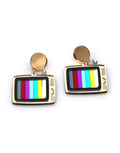 retro tv øreringe