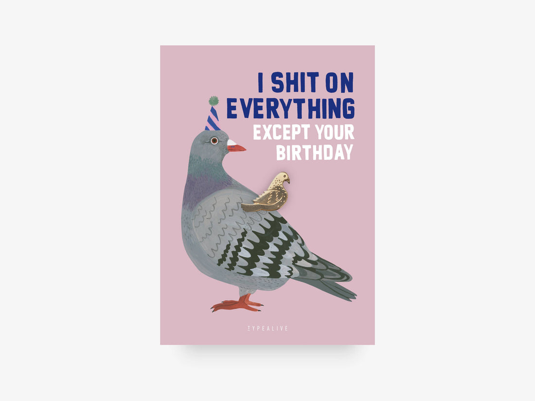 sjov fødselsdag pin gave