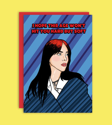 sjovt fødselsdagskort billie eilish