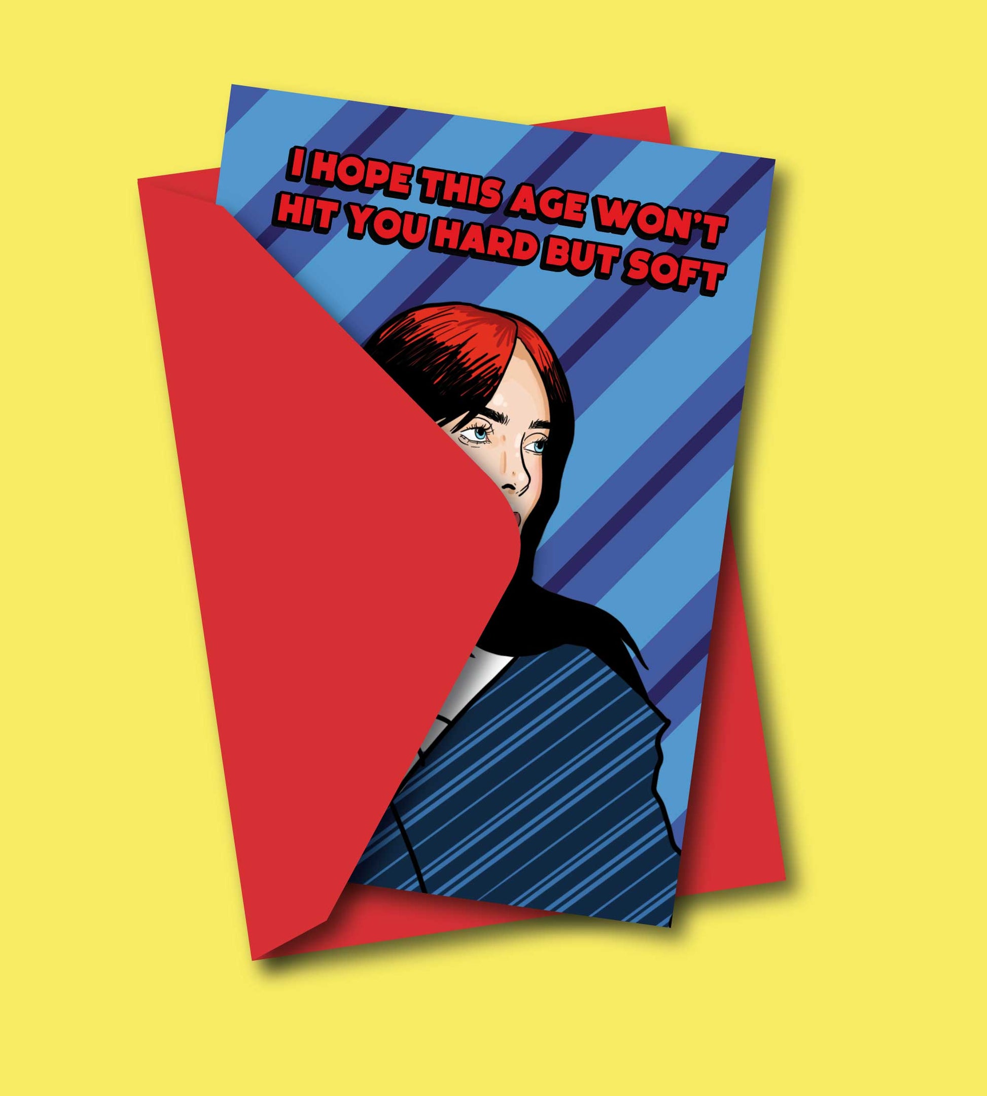 sjovt fødselsdagskort til billie eilish fan