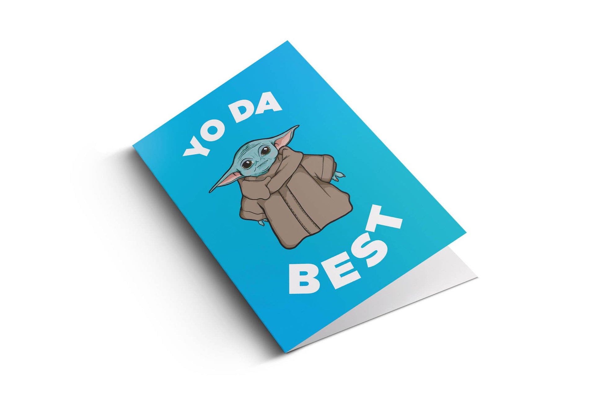 star wars inspireret kort med yoda