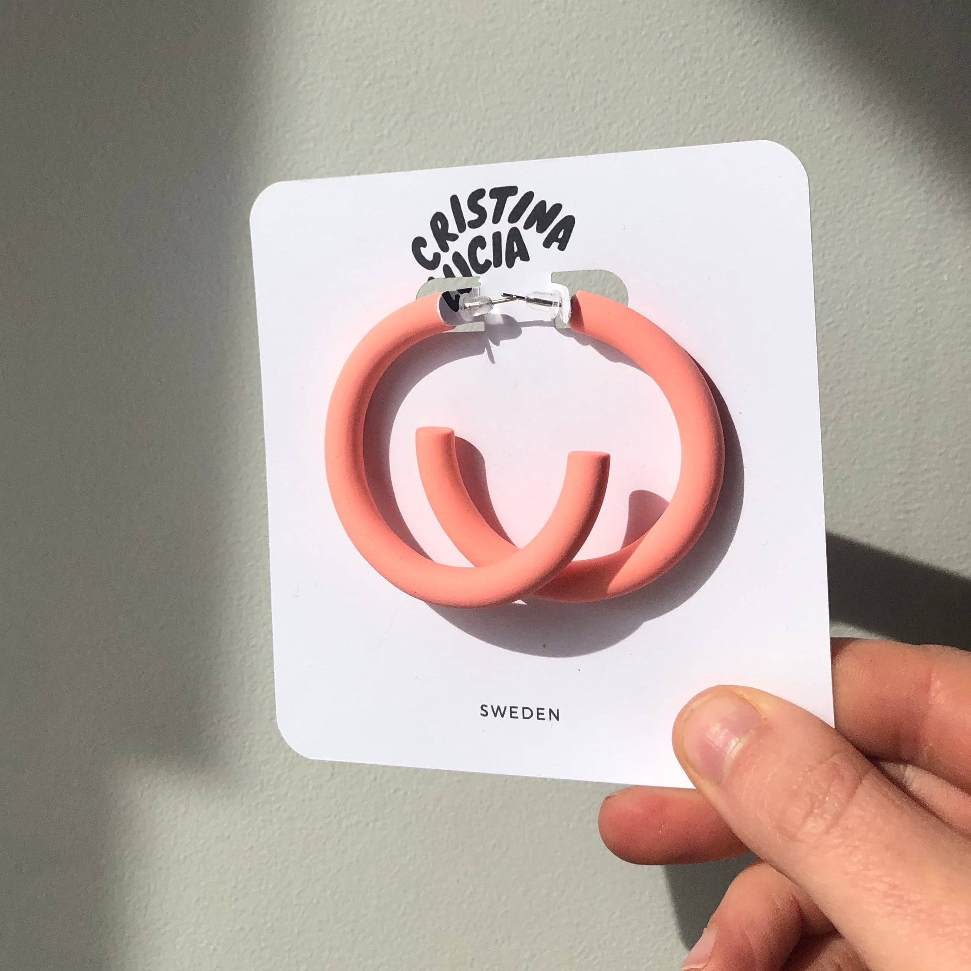 store statement hoops rosa pink