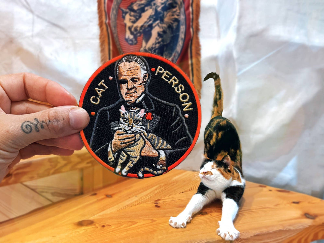 Cat Person Godfather strygemærke