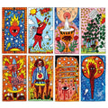 tarot del fuego tarotkort original fournier i flotte farver