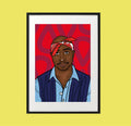 tupac plakat a4 pop art